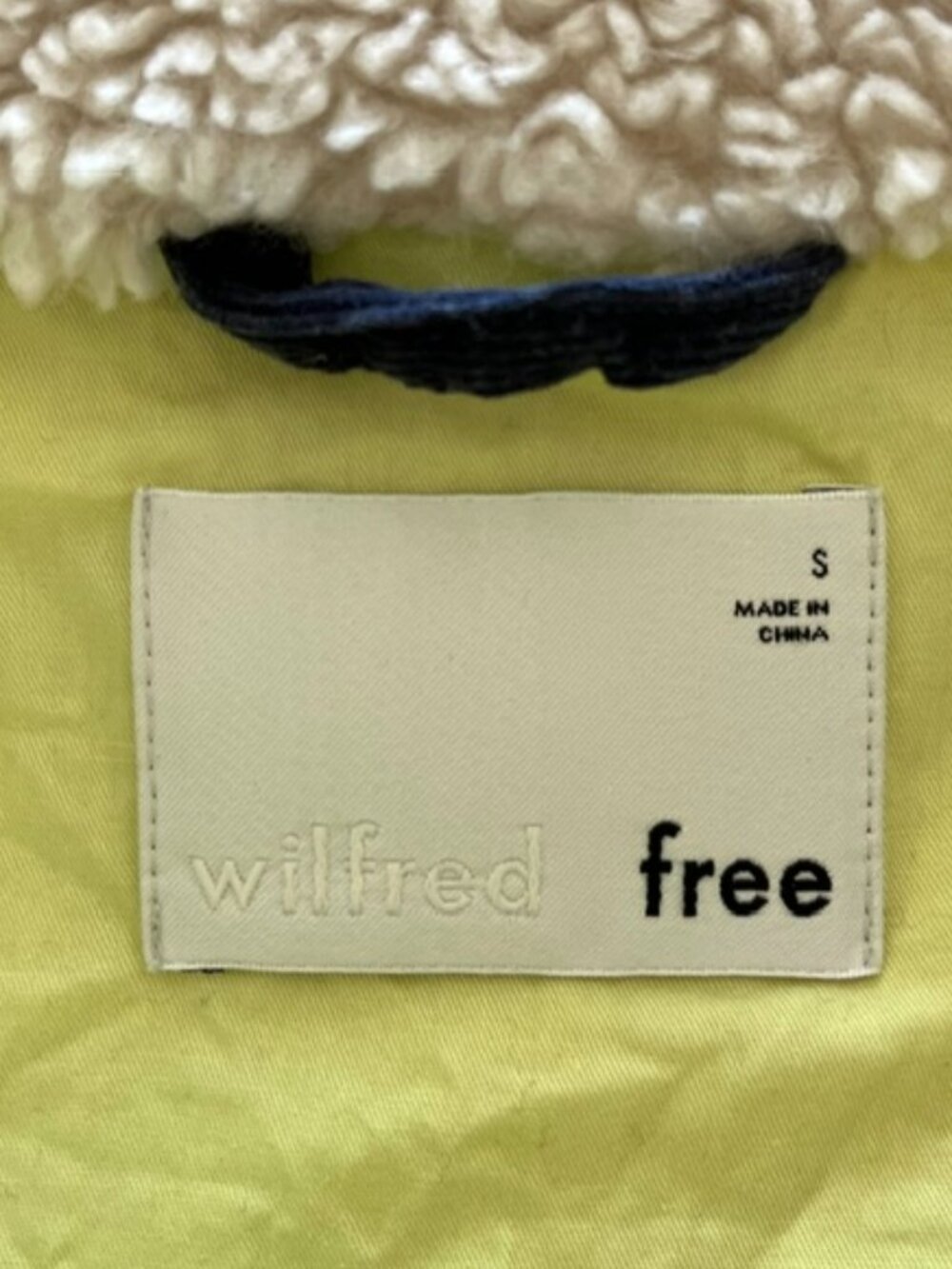 Aritzia Wilfred Free Teddy Jacket | Size Small - Picture 6 of 7